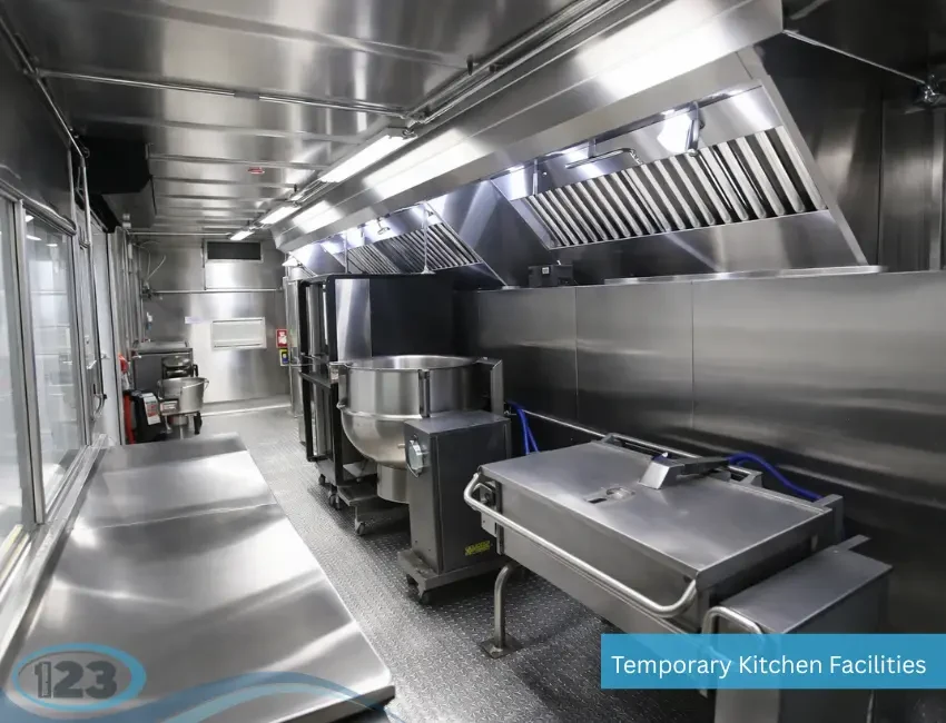 Mobile commercial kitchen facility rental exterior for Shree Guru Refrigeration foodservice continuity